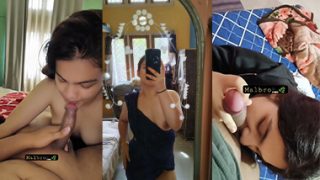 Horny Indian Mallu Babe Giving Blowjob to Her Lover
