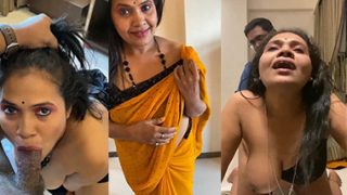 Desi Tamil Milf Aunty Blowjob – Standing Xxx Porn